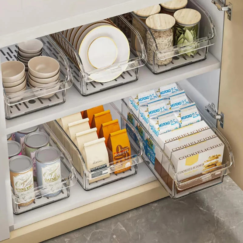 Clear Refrigerator Organizer Bins – Plastic Storage Containers for Fridge