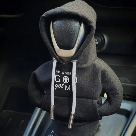 Universal Car Shift Lever Decor Mini Elastic Car Gear Shifter Hoodie Dust-Proof Car Interior Decor for Vehicle Driver Adults Peaceful Pleasures Health and Wellness