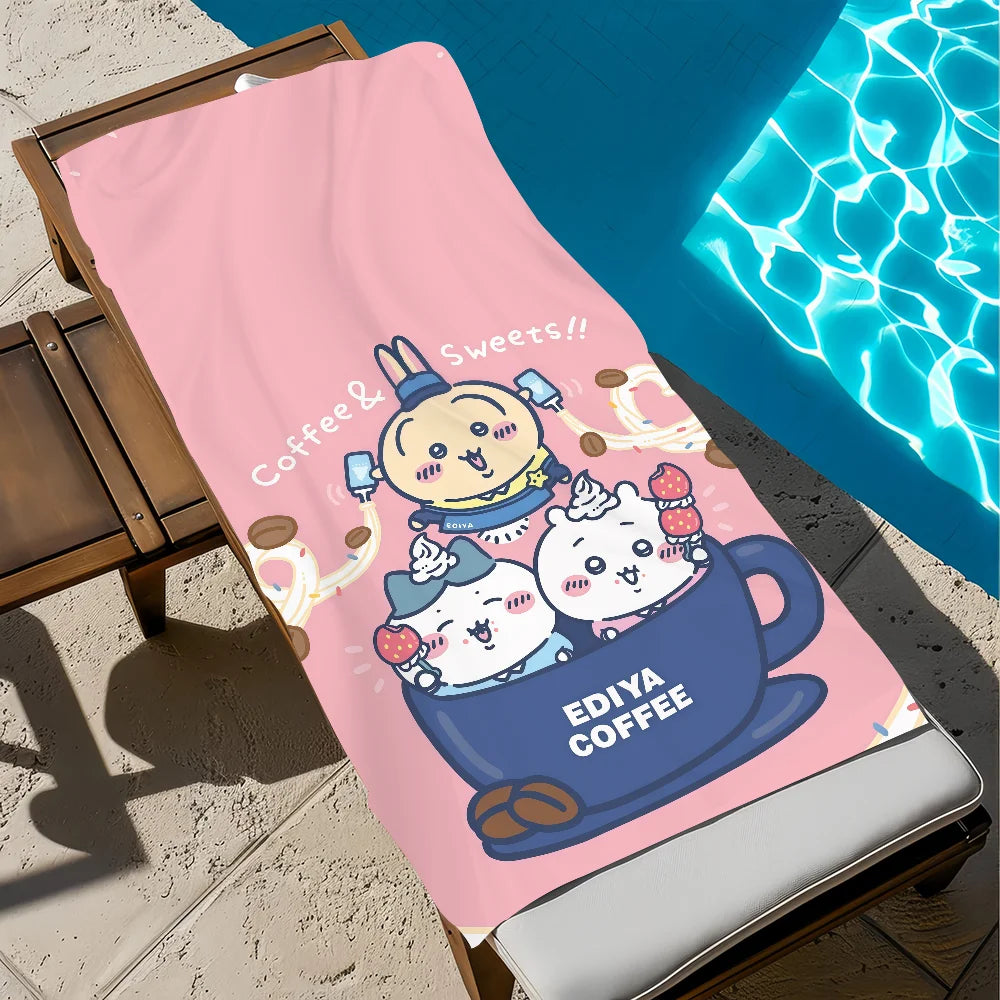 Chiikawa Quick-Dry Beach Towel | Soft, Cute & Multi-Use