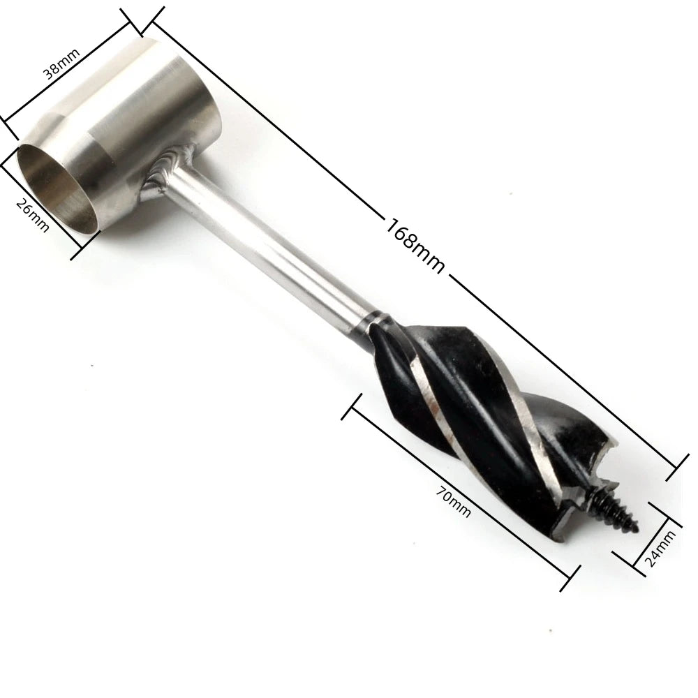 Hand Auger Self-Tapping Drill Bit – Wood & Survival Bushcraft Peaceful Pleasures Health and Wellness