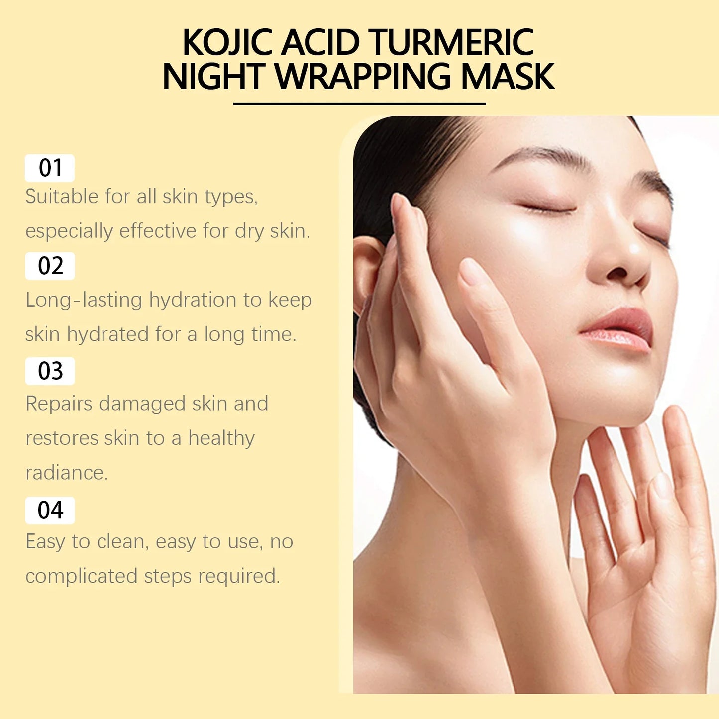 Turmeric Collagen Peel-Off Face Mask with Scraper – 75g