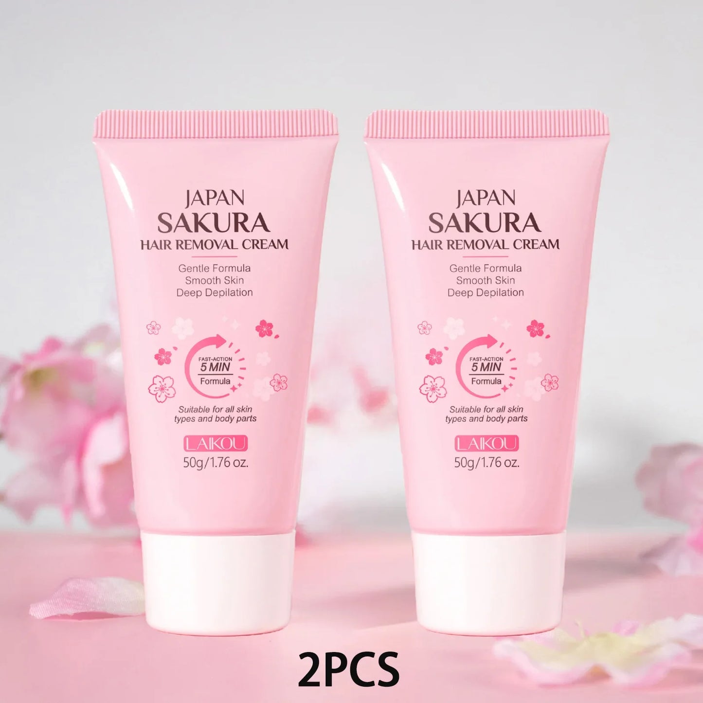 LAIKOU Sakura Hair Removal Cream 50g – Gentle Depilatory