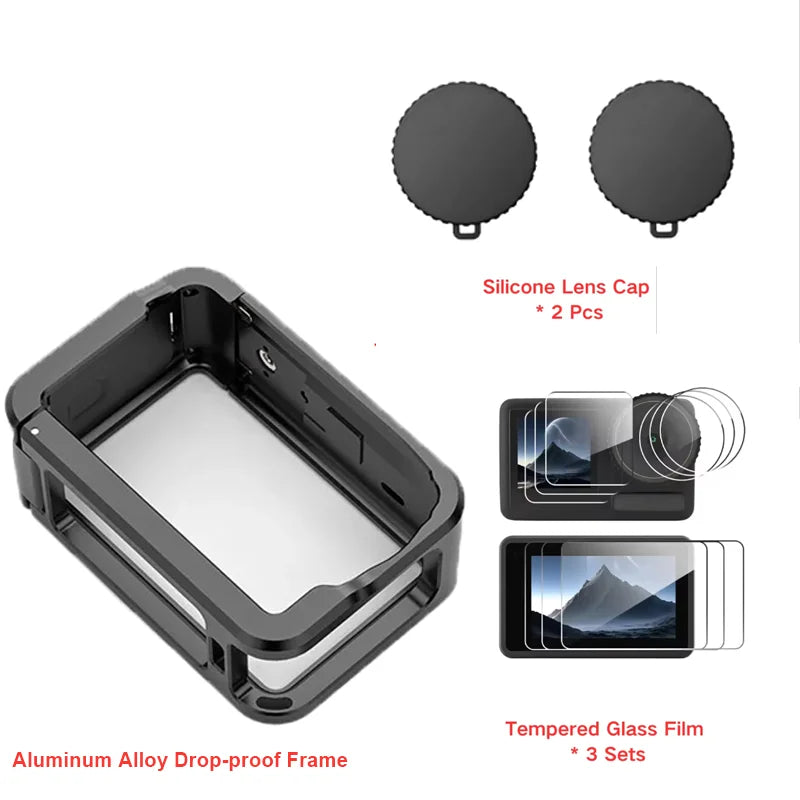 DJI Action 6 Aluminum Metal Cage | Cold Shoe Quick-Release