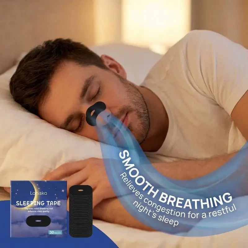 30Pcs Mouth Tape Sleep Strip Anti-Snoring Mouth Breathing Tape To Improve Sleep Mouth Stickers for Snoring Lip Patch Peaceful Pleasures Health and Wellness