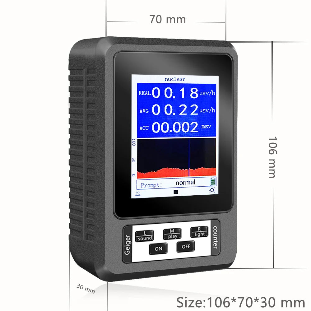 Hot Sell NEW XR-1 Portable Geiger Counter Nuclear Radiation Detector Personal Dosimeter Marble Tester X-Ray Radiation Dosimeter Peaceful Pleasures Health and Wellness