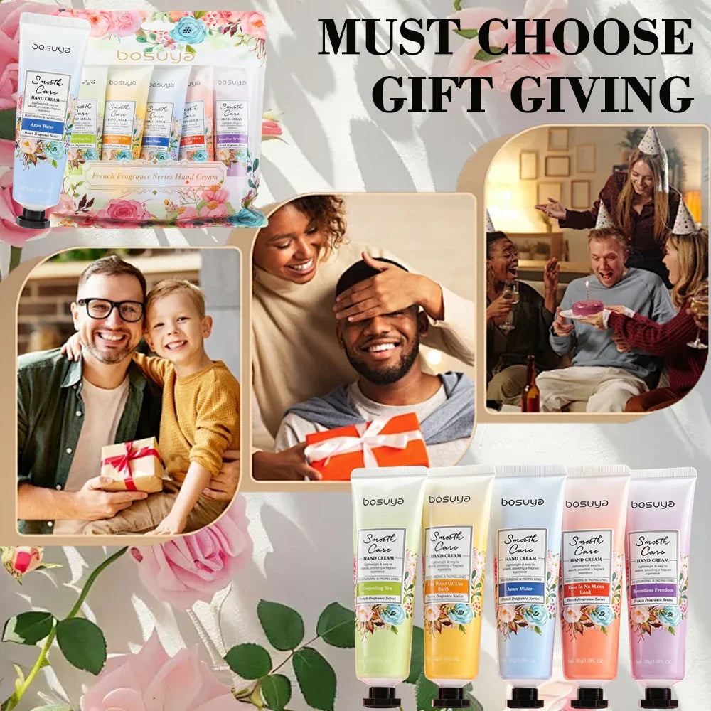 5-Piece Fragrant Hand Cream Set – Shea Butter & Glycerin