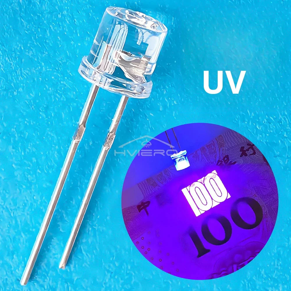 1000Pcs 5mm Flat Top LED Diodes | Ultra Bright Multi-Color Bulbs