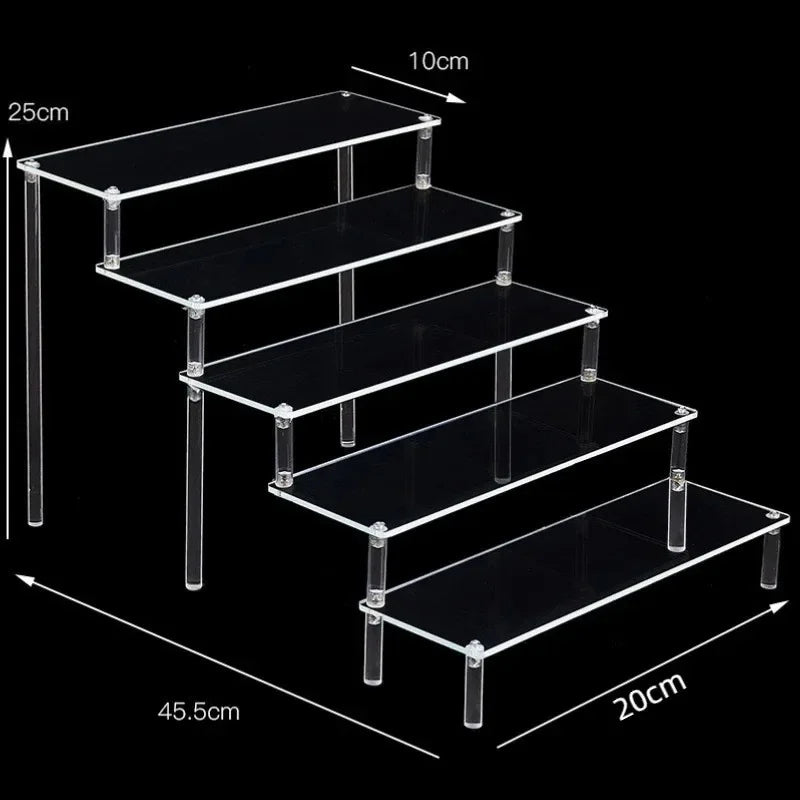 Iridescent Acrylic Display Riser Stand 1–5 Tier | Figures & Cupcakes