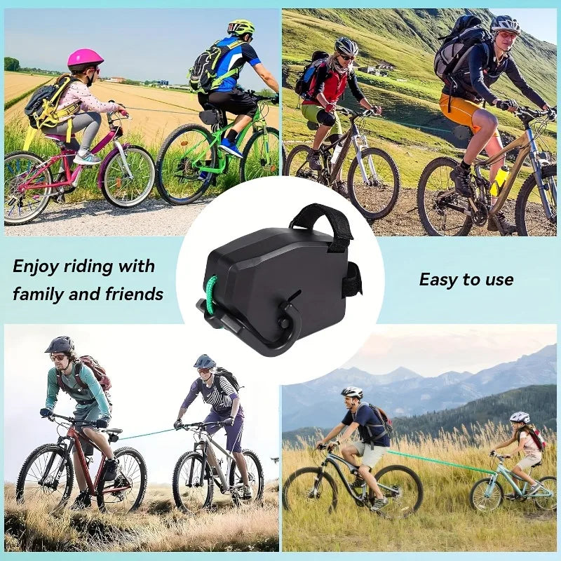 Retractable Bike Tow Rope – Safe PVC Traction Tool for Cyclists Bike Tow Rope Peaceful Pleasures Health and Wellness