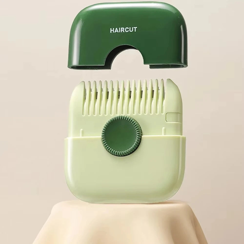 Hair Cutting Trimmer Combs 2 In 1 Double Sided Manual Bangs cutter shaving Remover Thinning Beauty Hair Cut styling Accessorie Peaceful Pleasures Health and Wellness green