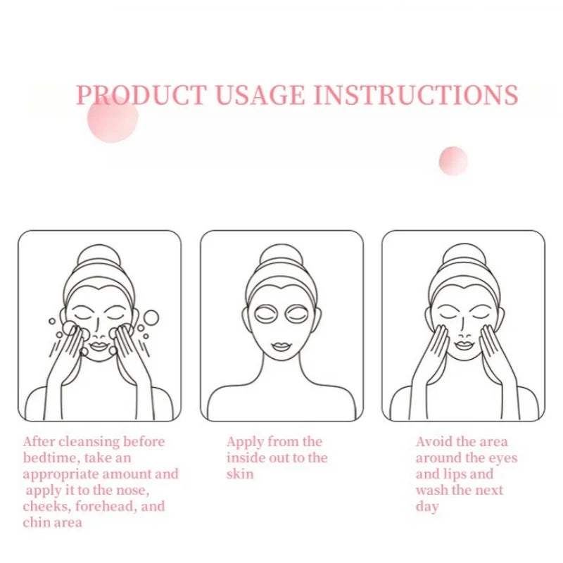 Peach Sleeping Mask with Niacinamide – 30 Pcs Overnight Mask