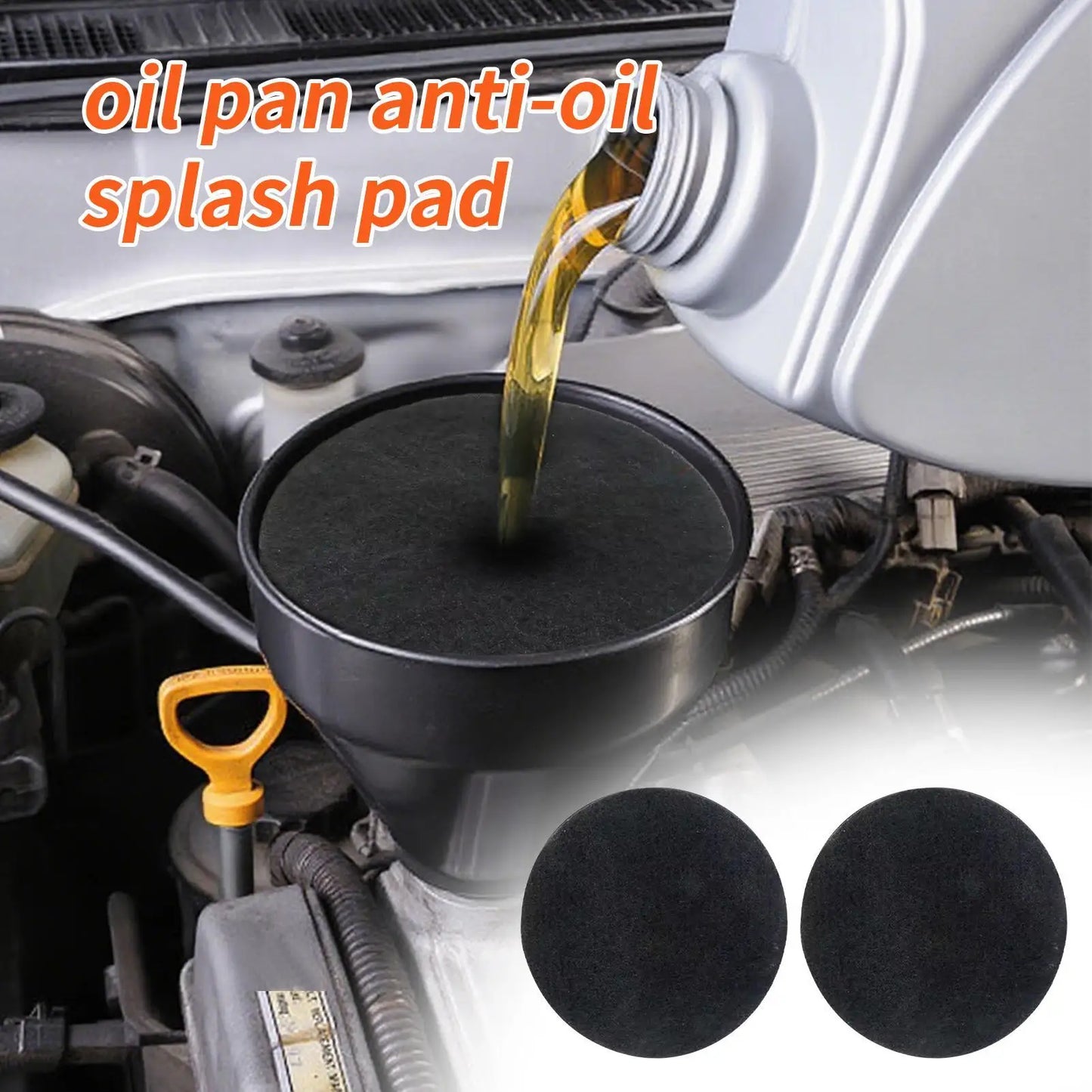 2pcs Oil Drain Splash Pad Lightweight Multiuse for Resist Transmission Fluid Splash Pad for Car Changing Oil Transmission Drain Peaceful Pleasures Health and Wellness