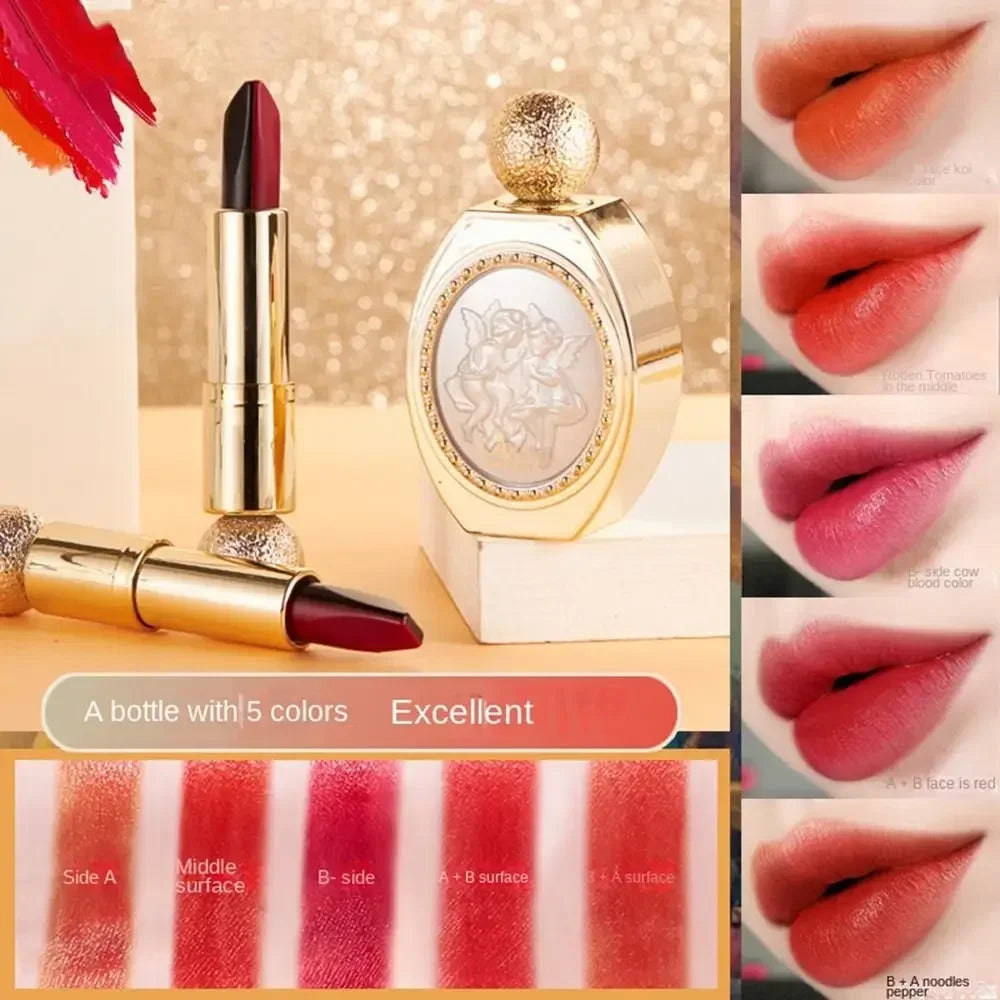 5-in-1 Velvet Matte Lipstick Set – Long-Lasting & Moisturizing