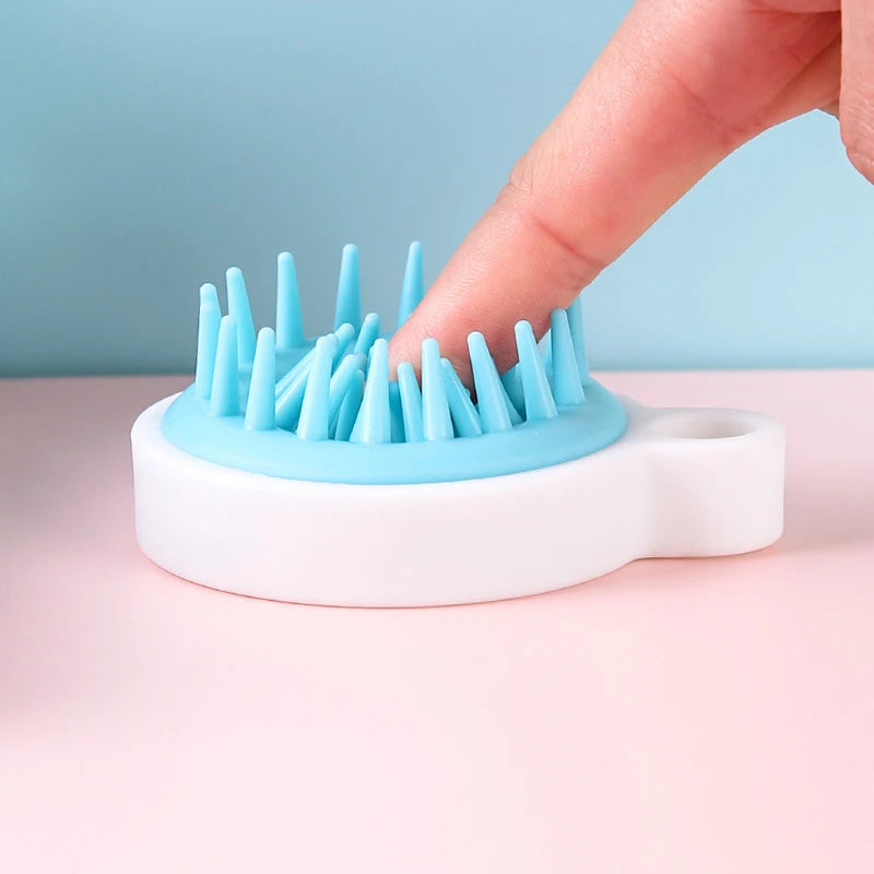 Silicone Scalp Massager Brush | Shampoo & Hair Growth Tool