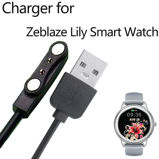 USB Charger For Zeblaze Lily Smartwatch Charging Cable Peaceful Pleasures Health and Wellness