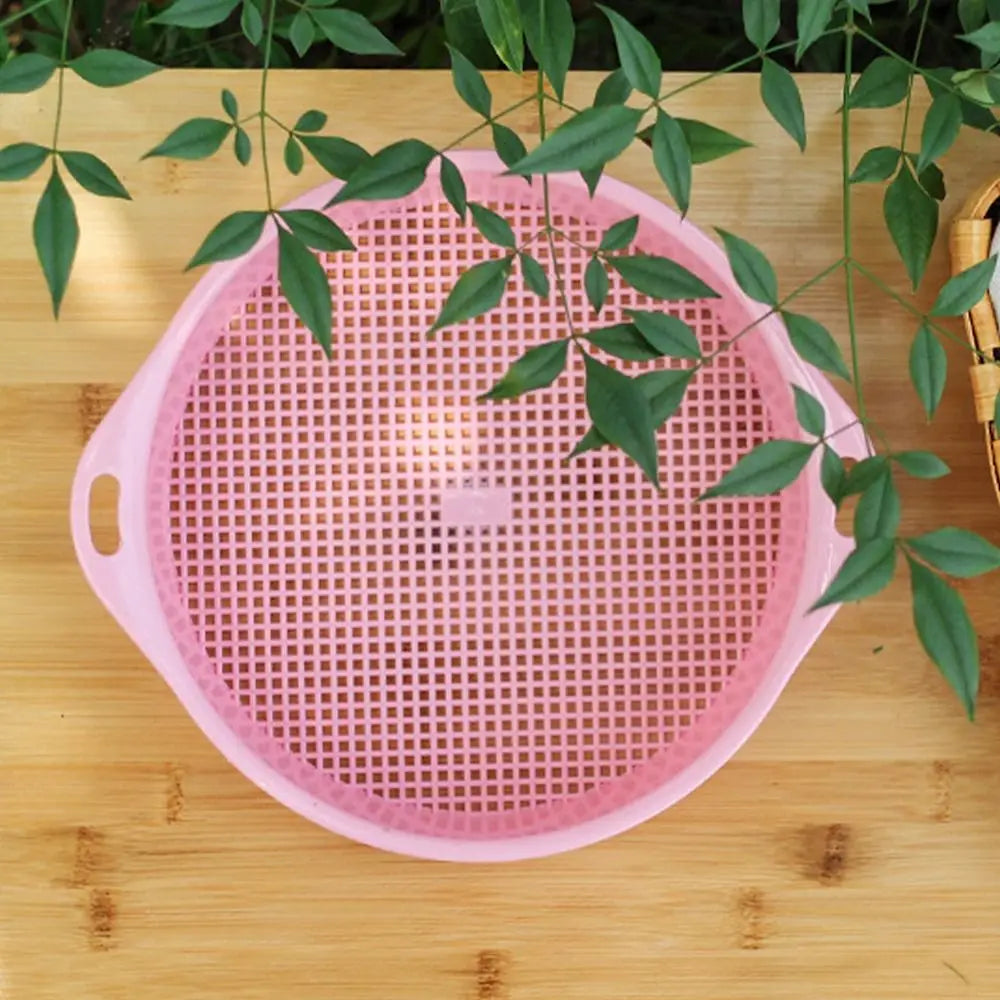 Plastic Soil Sieve Sifter | Round Garden Mesh Screen Filter