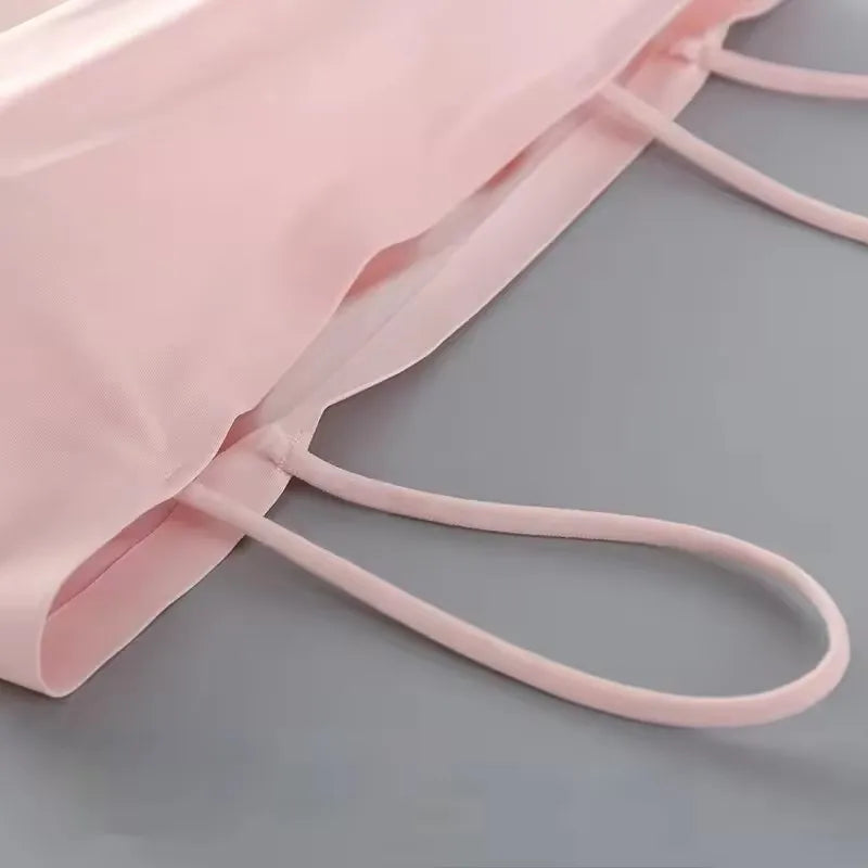 Seamless Tube Top Camisole Bra for Women, Padded Wireless Crop Top Underwear with Beauty Back, Comfortable & Soft Peaceful Pleasures Health and Wellness