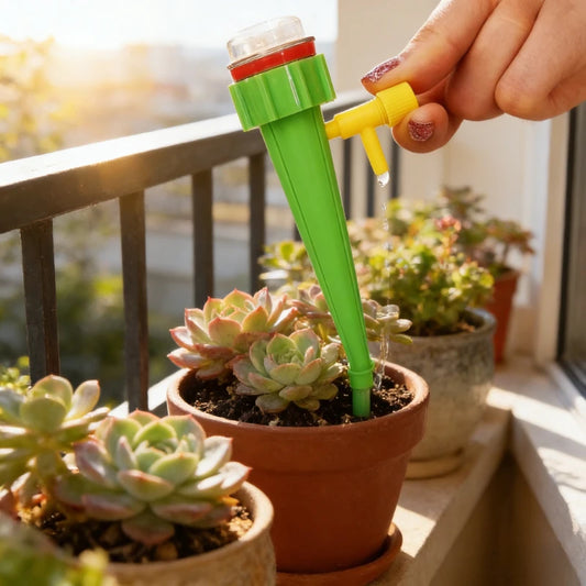 Automatic Plant Watering Device Lazy Drip Irrigation System for Home & Garden Travel Self-Watering Tool for Potted Plants Peaceful Pleasures Health and Wellness