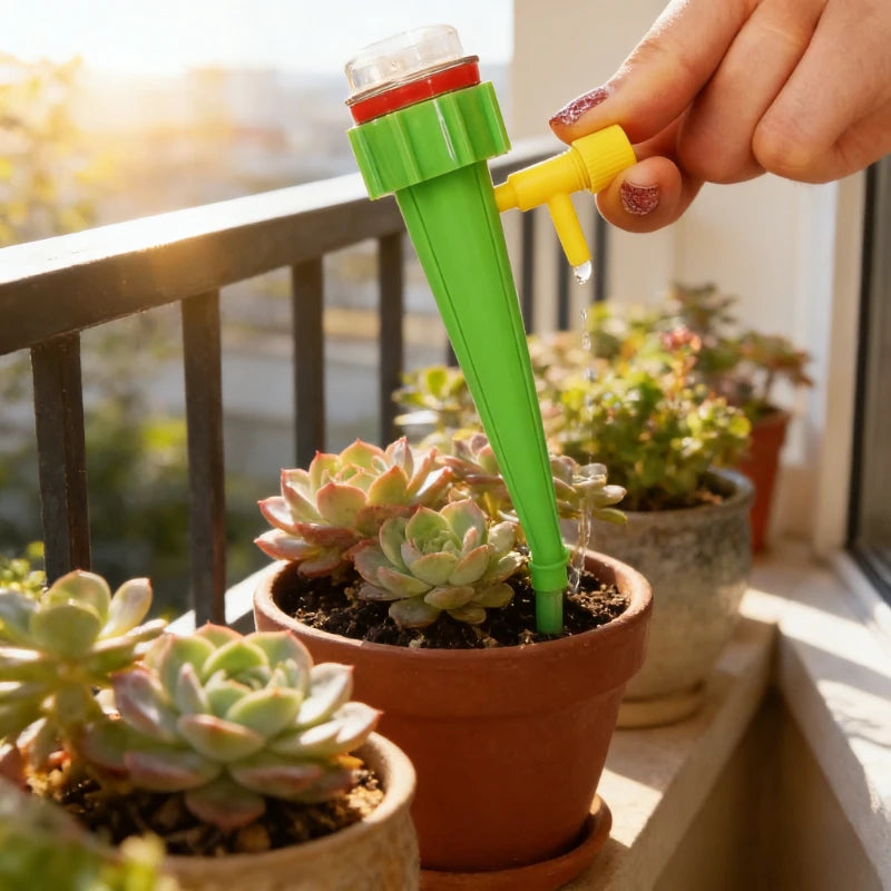 Automatic Plant Watering Device Lazy Drip Irrigation System for Home & Garden Travel Self-Watering Tool for Potted Plants Peaceful Pleasures Health and Wellness