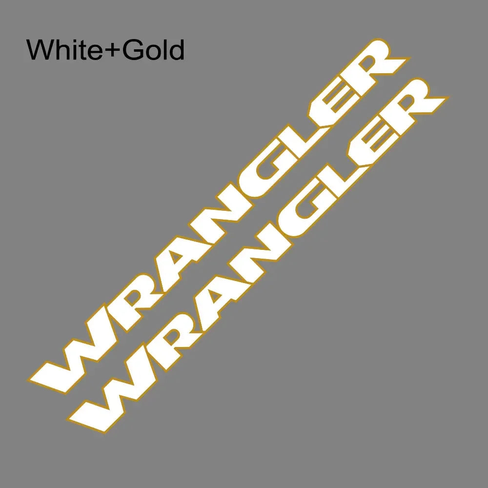 Jeep Wrangler JK JL TJ YJ Hood Vinyl Decal Stickers – 2pc
