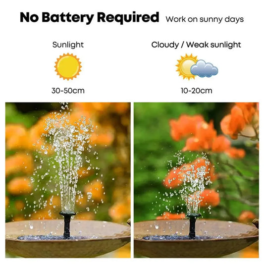 Outdoor Floating Solar Fountain Pump with 6 Spray Heads Garden & Outdoor Decor Peaceful Pleasures Health and Wellness Australia