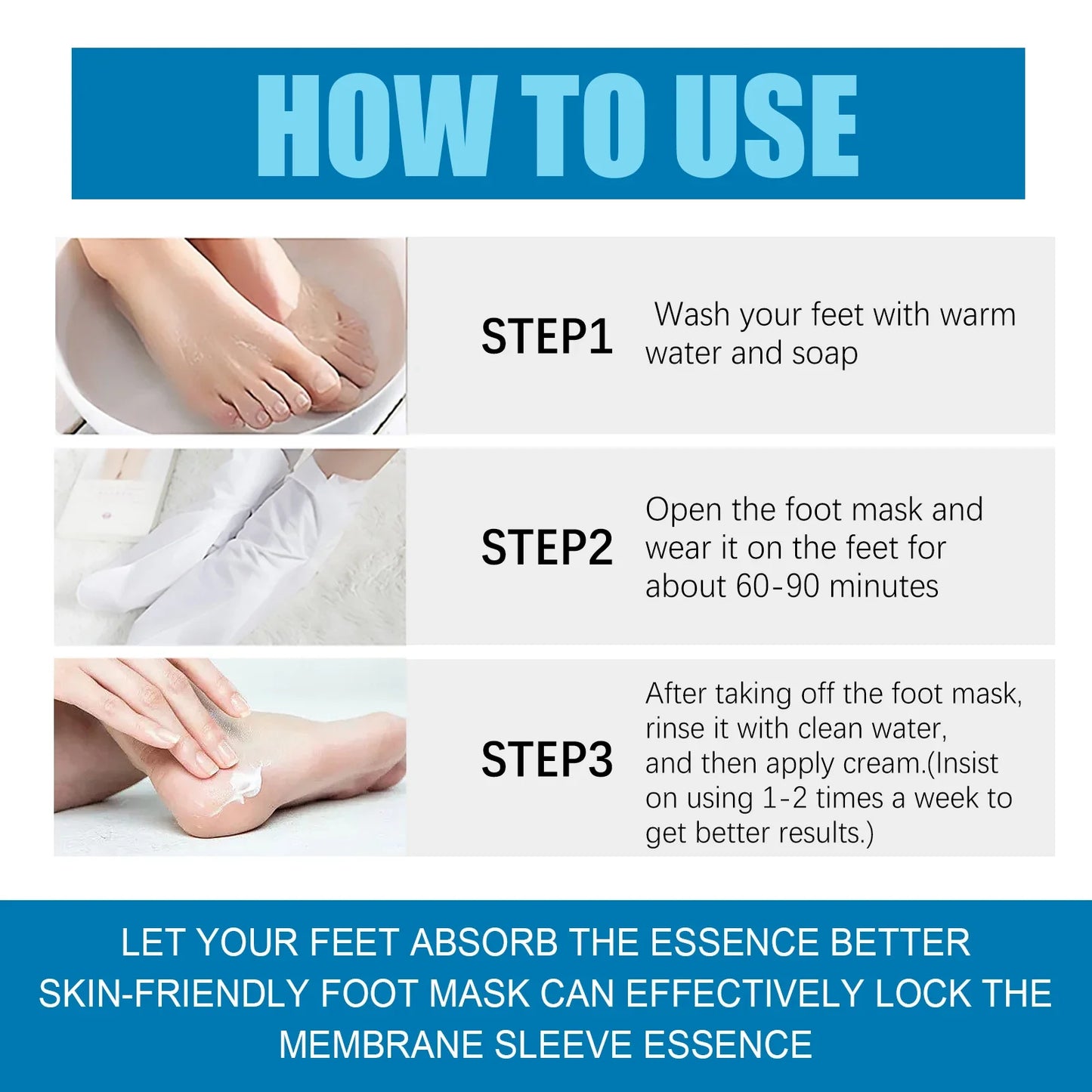 Exfoliating Foot Peel Mask – Remove Calluses & Dead Skin