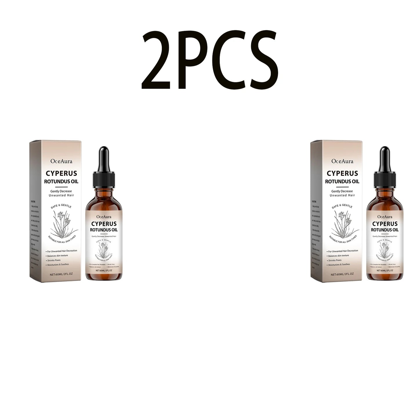 OceAura Hair Inhibitor Serum – Body Hair Removal Oil 60ml
