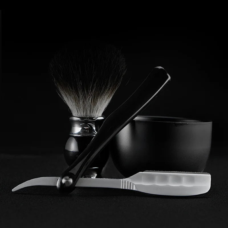 Japanese Manual Folding Hair Razor Holder Stainless Steel Shaving Eyebrow Knife for Feather Blade Hairdressing Tool Peaceful Pleasures Health and Wellness