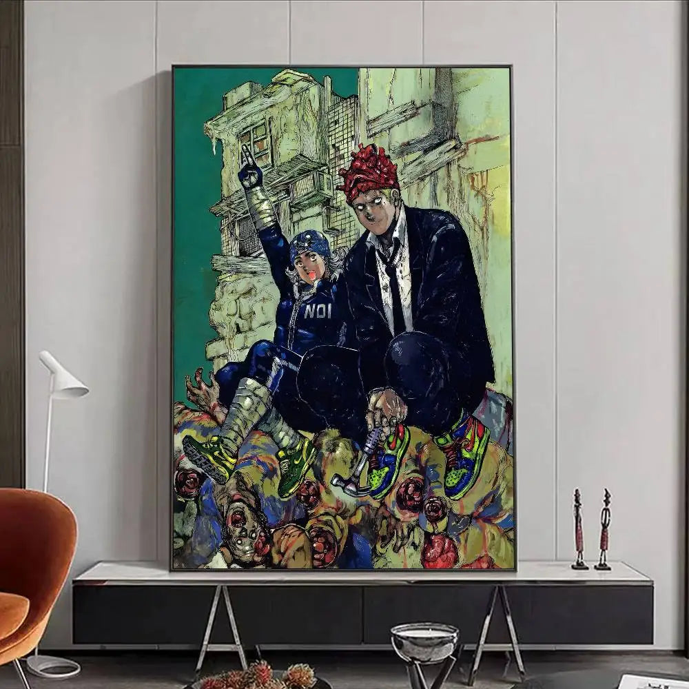 Dorohedoro Anime Figure Horror Monster Poster HD art poster for home living room bar office decoration sticky, waterproof Peaceful Pleasures Health and Wellness z13 15X20cmNoframe