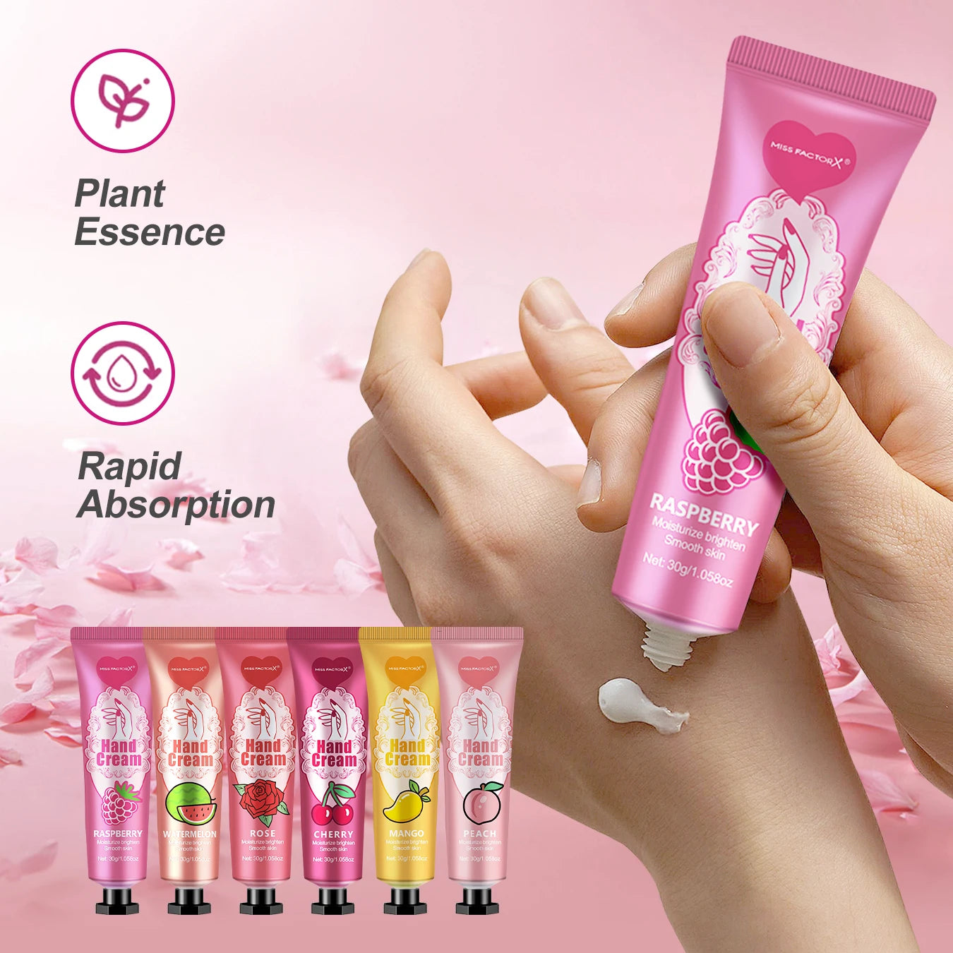 24PCS/box lip balm in bulk, hand cream in bulk thank you card and red gauze bag, wedding gift to guests, Christmas and New Year Peaceful Pleasures Health and Wellness