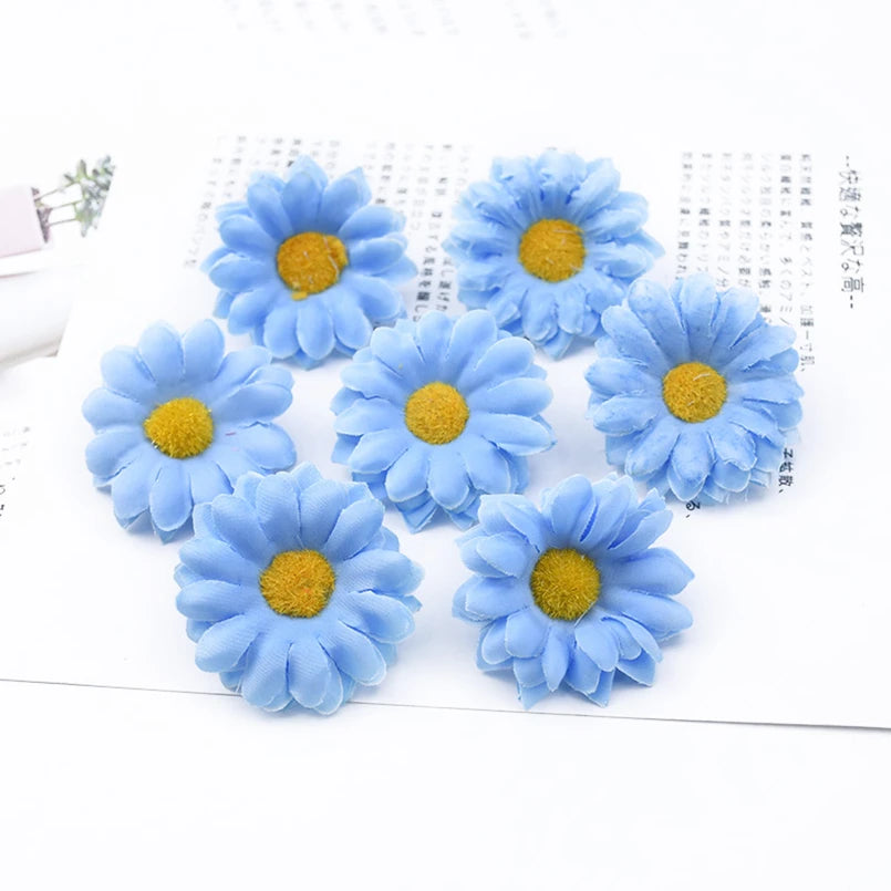 Artificial Silk Daisy Flower Heads 10/20pc | Wedding & Home Decor