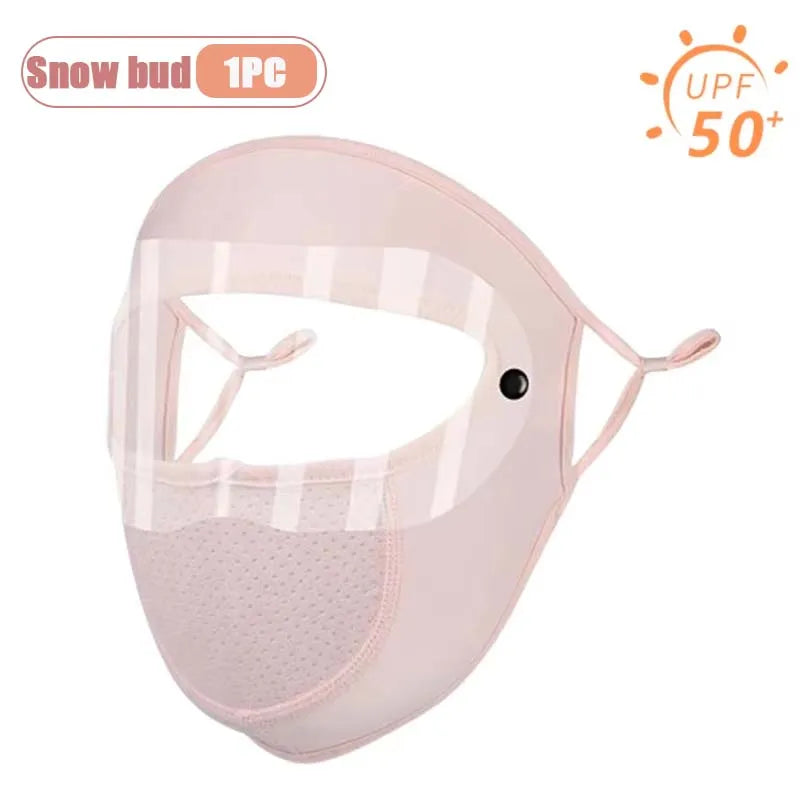 UPF 50+ Full Face Cover Mask with Goggles | UV & Dust Shield
