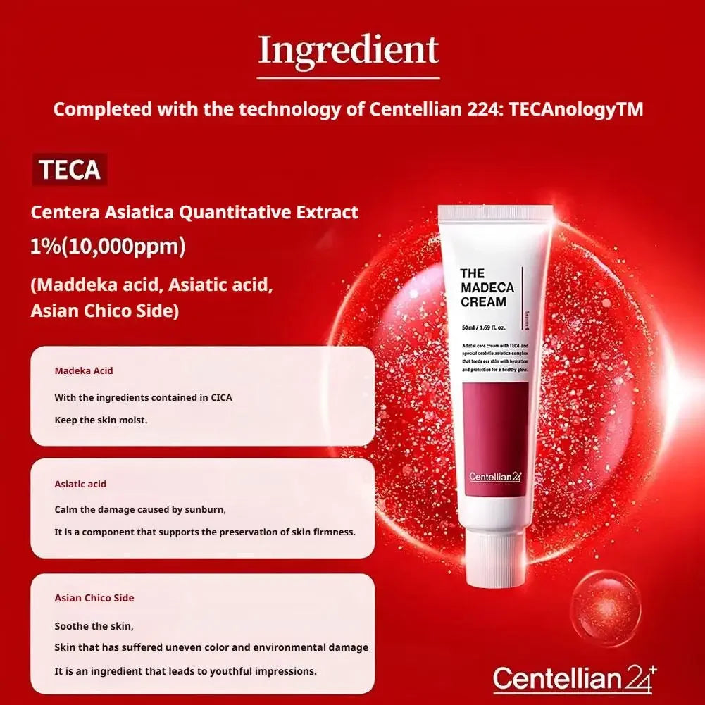 Korean 6th Generation Centellian 24 The Madeca Cream Active Whitening Antioxidant Moisturizer Fade Fine Line Hydrating Skin Care Peaceful Pleasures Health and Wellness