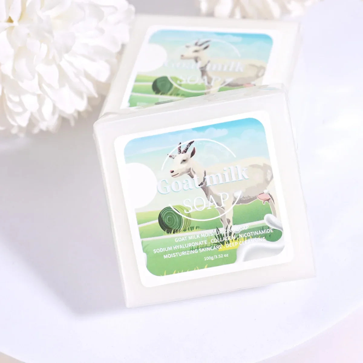 Niacinamide Goat Milk Soap with Collagen – Handmade Bar