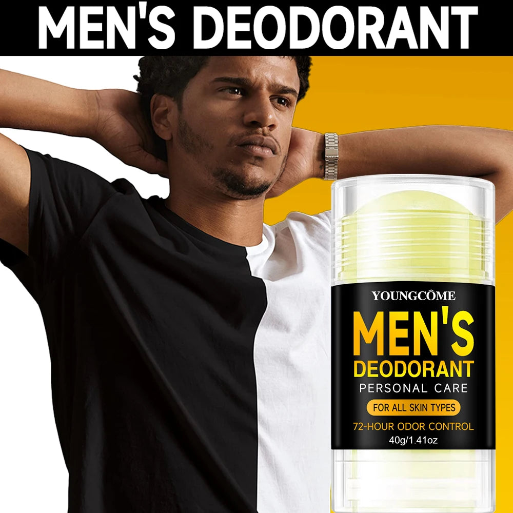 Men's Deodorant Stick Anti Sweating Keep Drying Lasting Fragrance Remove Armpit Odor Underarm Refresh Sticks Fade Body Odor Peaceful Pleasures Health and Wellness