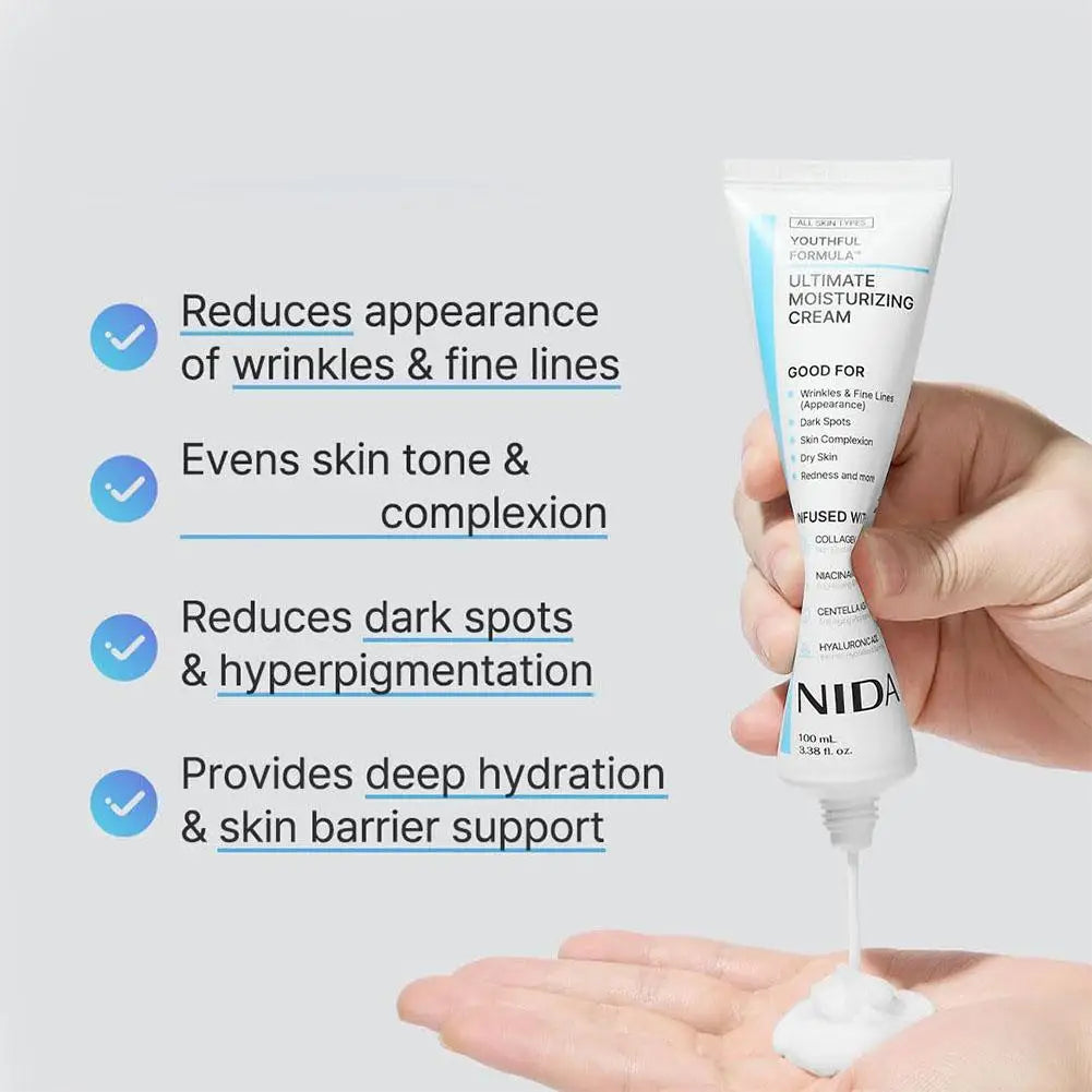 Niacinamide Hyaluronic Acid Face Cream – 100ml Moisturizer