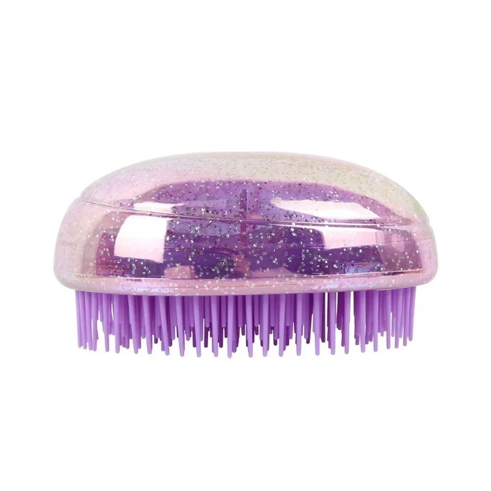Soft Hairbrush for Travel, Egg Round Shape, Detangling, 1PC Mini Tangle, Hair Styling, Hairdressing Comb Peaceful Pleasures Health and Wellness