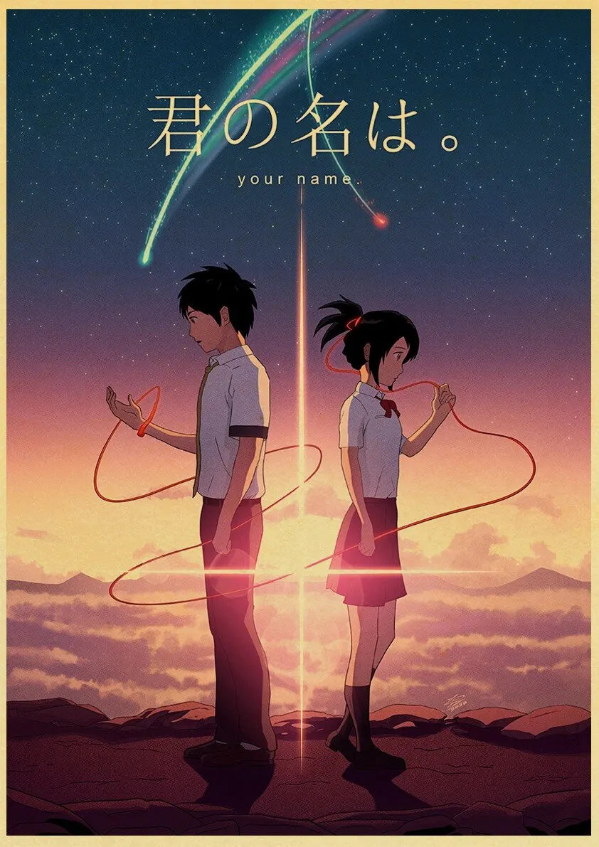 Your Name Anime Poster – Shinkai Makoto Canvas Wall Art