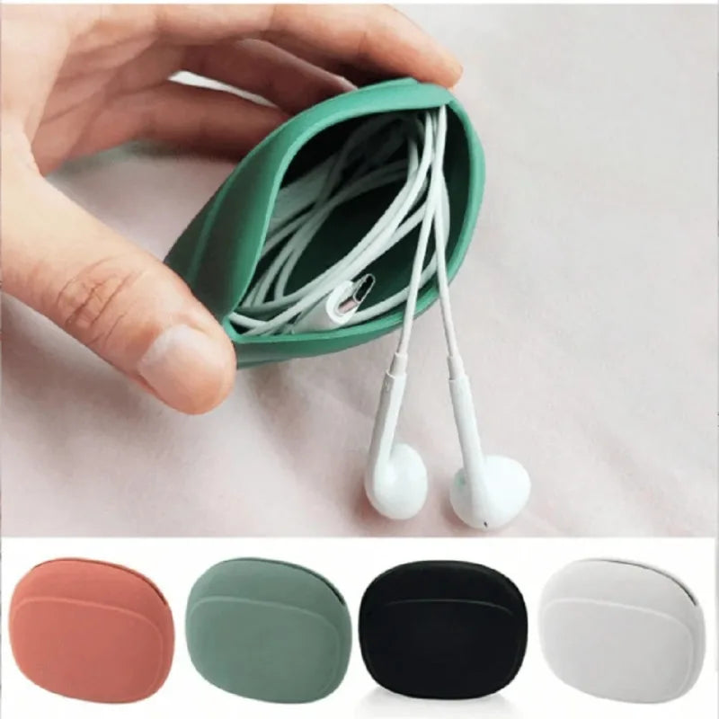 Silicone Earphone Case & Cable Storage Bag | AirPods Box