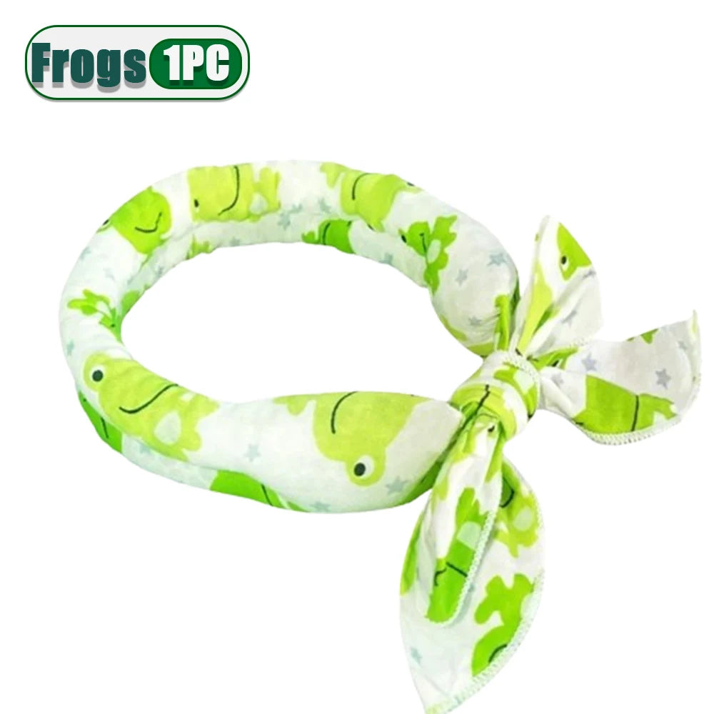 Pet Cooling Bandana for Dogs & Cats – 2-Pack Ice Scarf