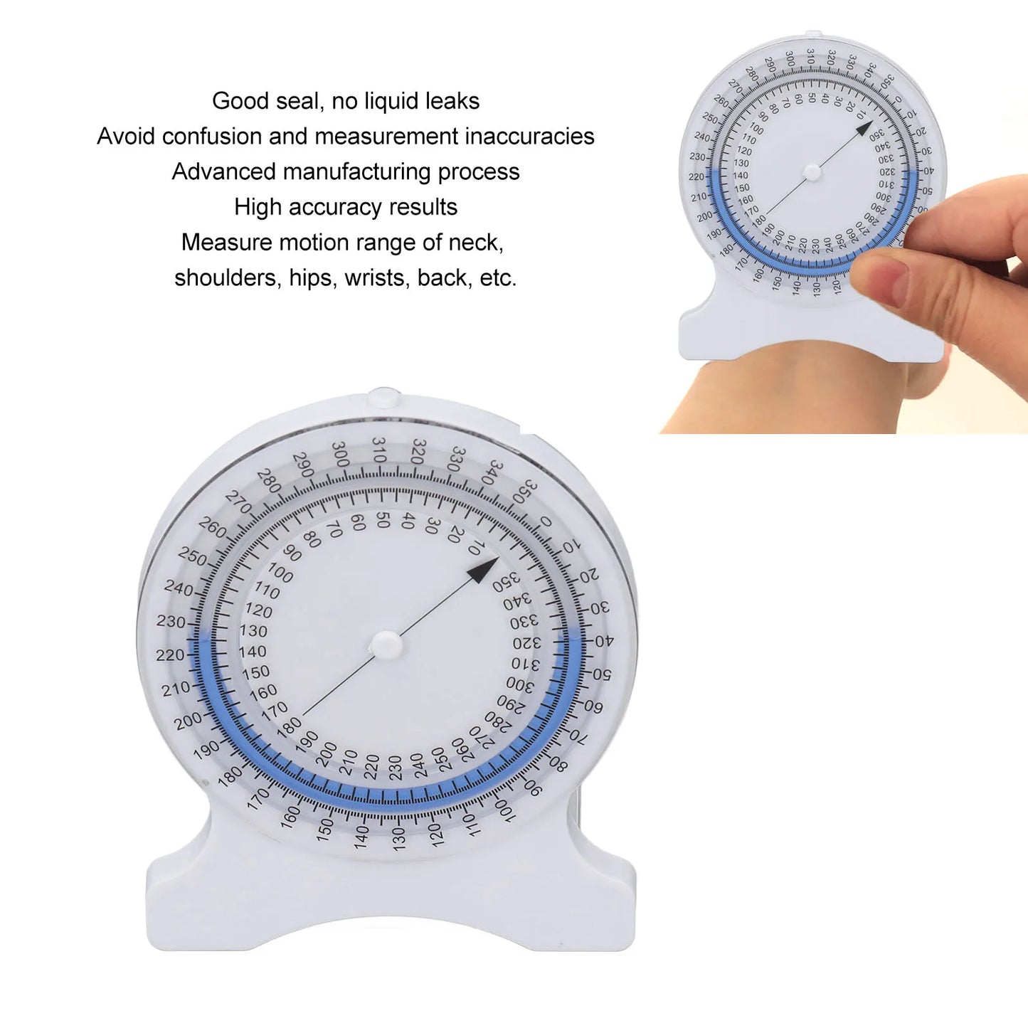 Therapy Inclinometer Inclinometer Gauge for Physical Therapy Non Leak Bubble Accurate Measurements for Students Professionals Peaceful Pleasures Health and Wellness
