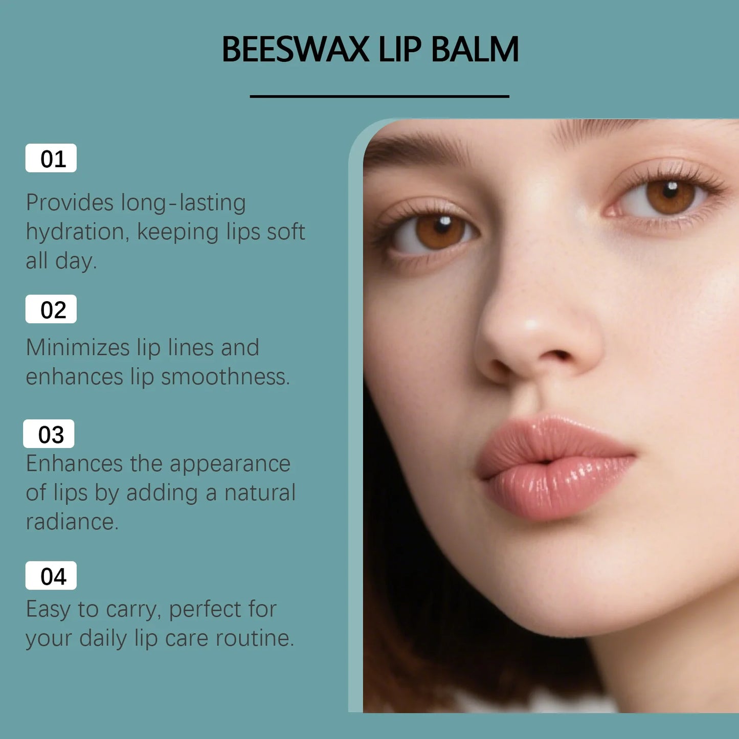 OUHOE Mint Beeswax Lip Balm – Moisturize & Soften Lips