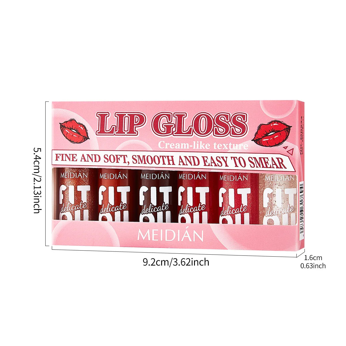 6-Pack Berry Lip Oil Set – Moisturizing, Brightening & Waterproof