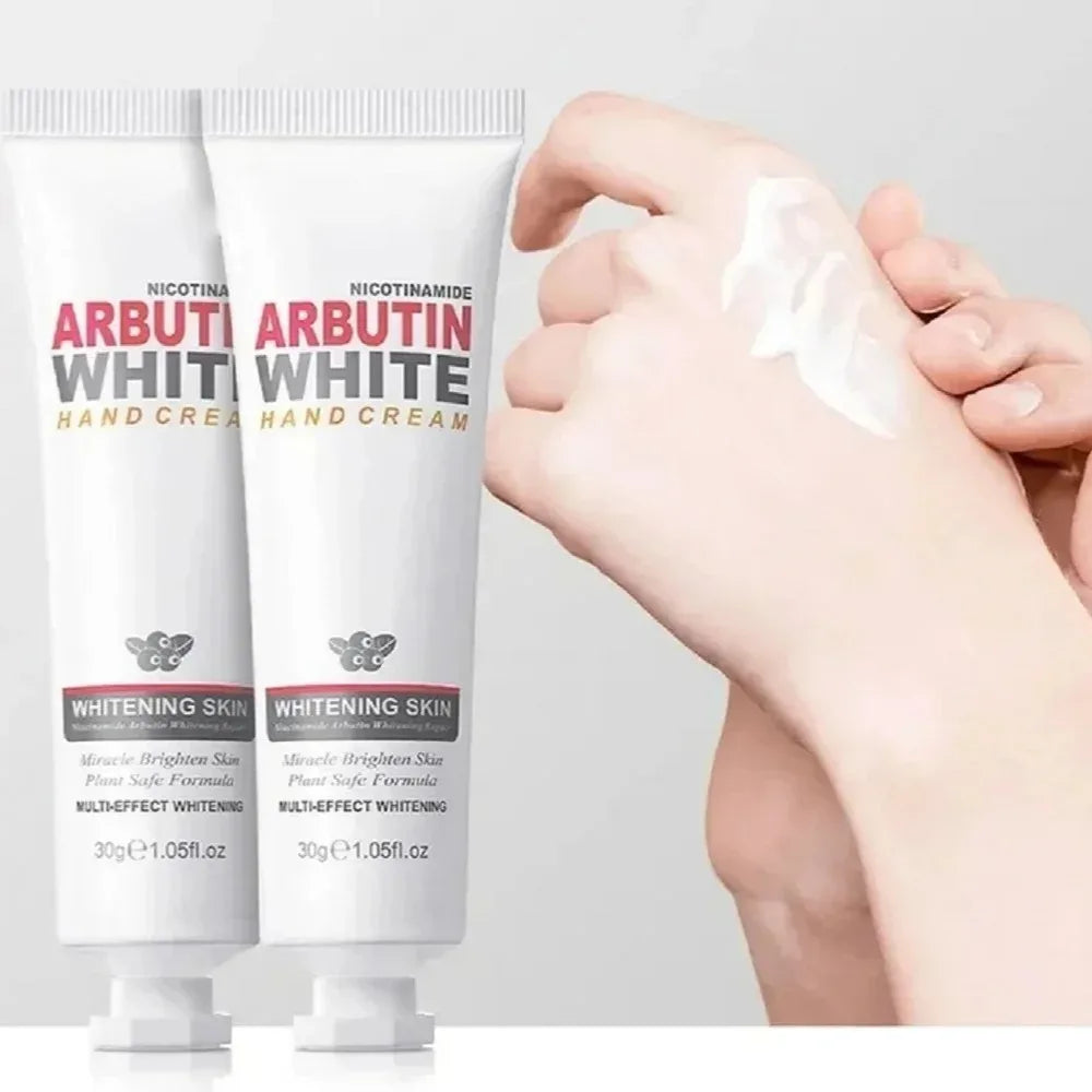 Whitening Moisturizing Hand Cream Niacinamide Arbutin Wrinkle Removal Repair Cracks Fade Fine Lines Brightening Skin Hand Care Peaceful Pleasures Health and Wellness