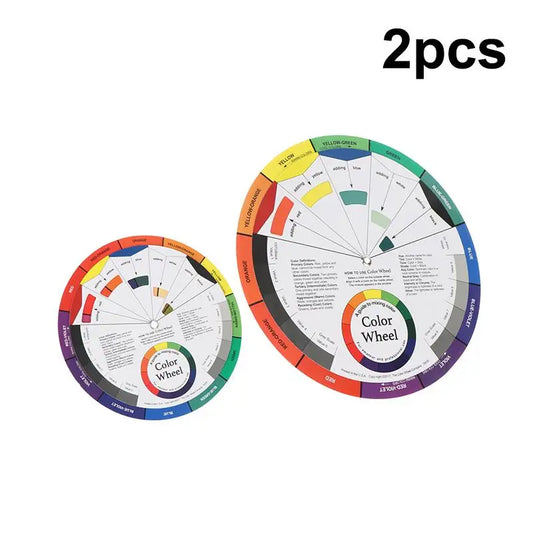 2-Pack Color Mixing Wheel Guide – Nails, Makeup & Art Color Mixing Wheel Peaceful Pleasures Health and Wellness