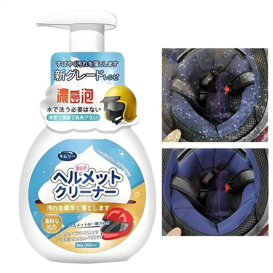 new Motorcycle Helmet Foam Cleaner Inner Liner Cleaning Dry Cleaning 300ml Motorbike Glove Stain Remover Shoes Deodorizer Peaceful Pleasures Health and Wellness