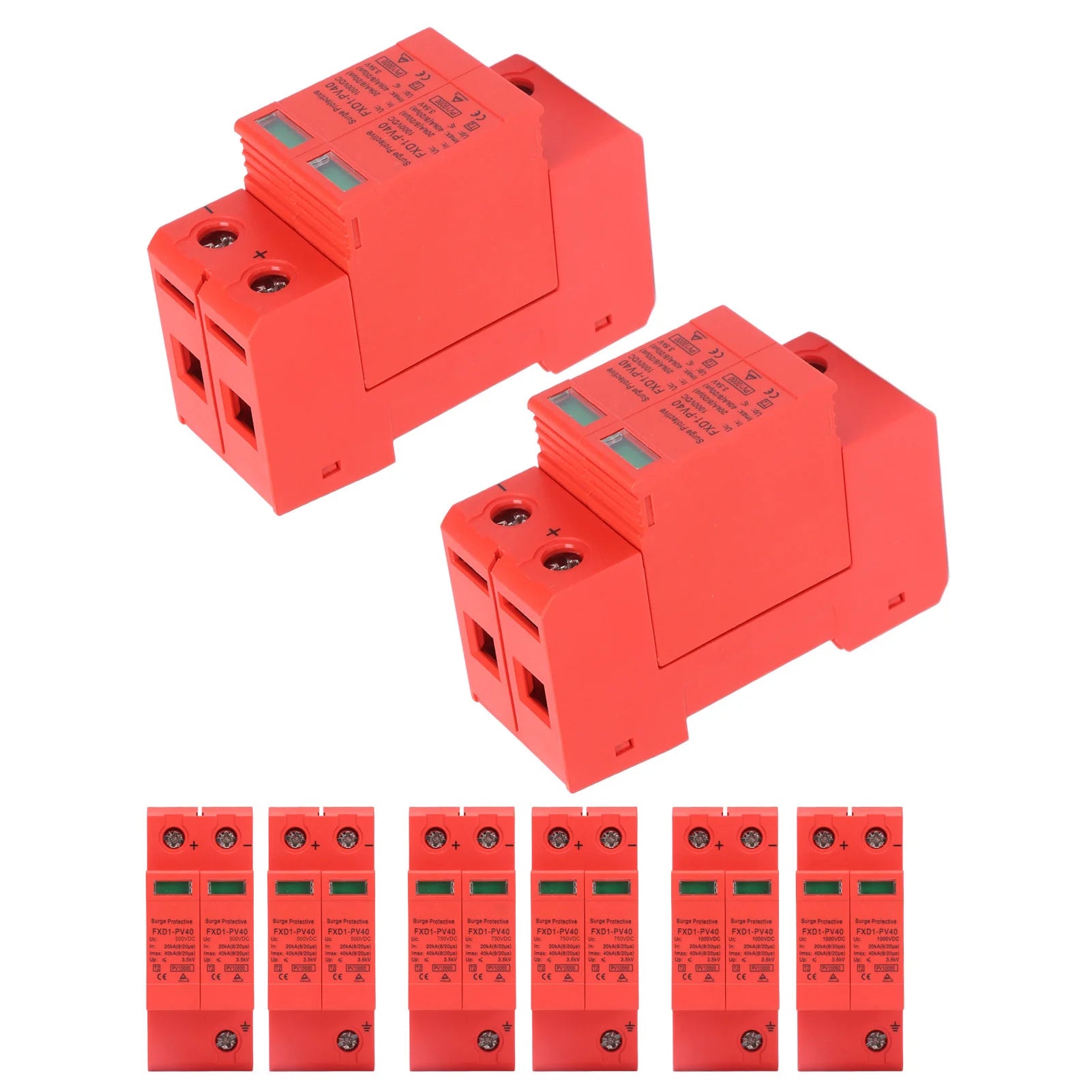 2P Protective Devices Protective Devices Photovoltaic Arrester 2P 40KA FXD1‑PV40 Protective Arrester Device Peaceful Pleasures Health and Wellness