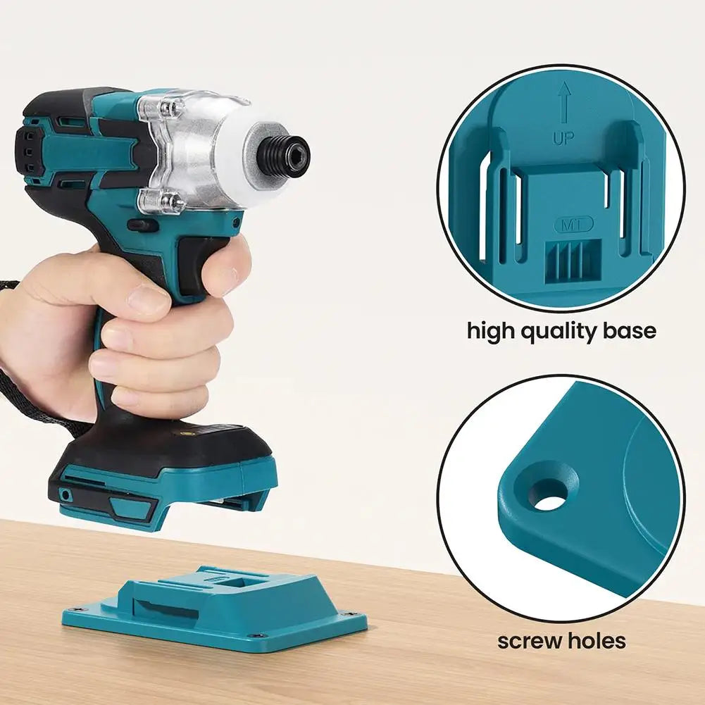 1/3 PCS Electric Tool Holder Dock Mount Storage Rack For Makita 18V Tool Holder Drill Holder Slots Stand Peaceful Pleasures Health and Wellness