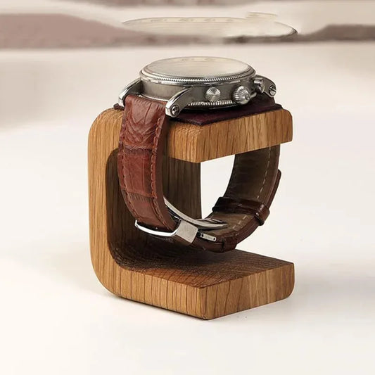 Wooden Watch Holder Jewelry Organizer Display Stand For Bracelet Ring Watch Display Solidwood Watch Stand Peaceful Pleasures Health and Wellness