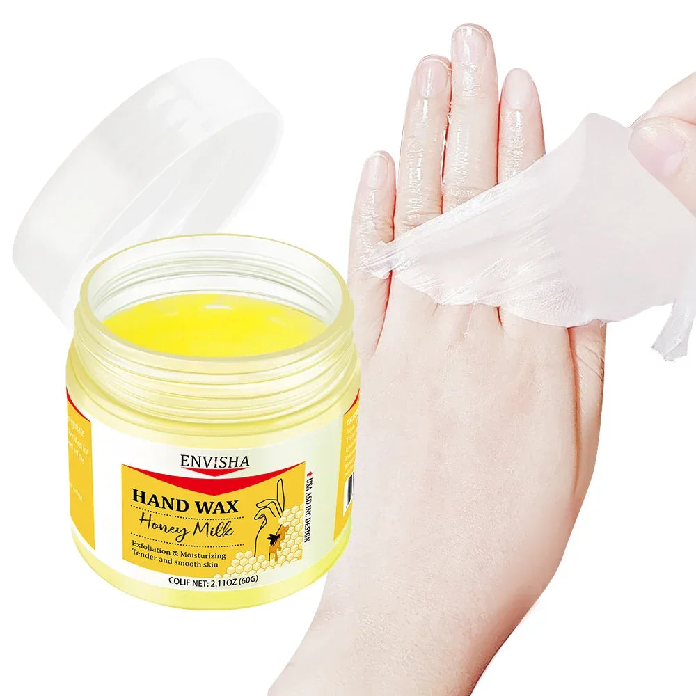 ENVISHA Exfoliating Hand Wax Mask – Sakura & Honey (60g) Hand Mask ENVISHA